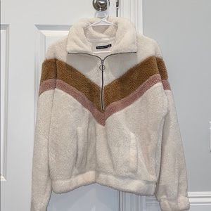 Abercrombie and Fitch Fuzzy Sweatshirt with Zipper
